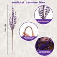 thumbnail image 2 of NOGIS 5 Pieces 29.5" Long of Jasmine Artificial Flower Artificial Flowers Fake Flower for Wedding Home Office Party Hotel Restaurant Patio or Yard Decoration (Purple), 2 of 7