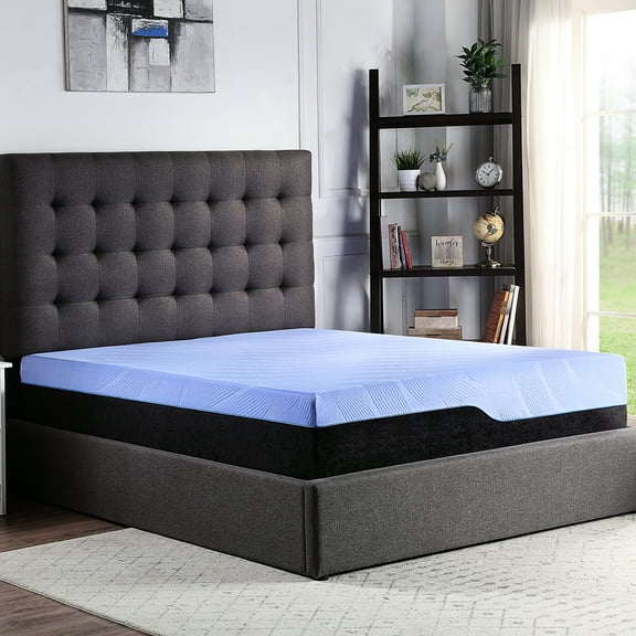 King Size Cooling Mattress - 12 Inch With Relief Foam 12" Cool Latex And Coil For A Rejuvenating Night