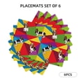 thumbnail image 2 of Placemats Set Of 4 / 6, Beagle Dog Colorful Placemats For Dining Table Indoor/Outdoors Heat Resistant Washable Placemats 18" X 12", 2 of 8