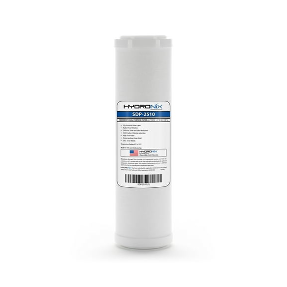 Hydronix SDP-2510 Dual Purpose Radial Flow Cartridge Sediment & Carbon, RFC-93 RFC93 comparable - 2.5" x 10"