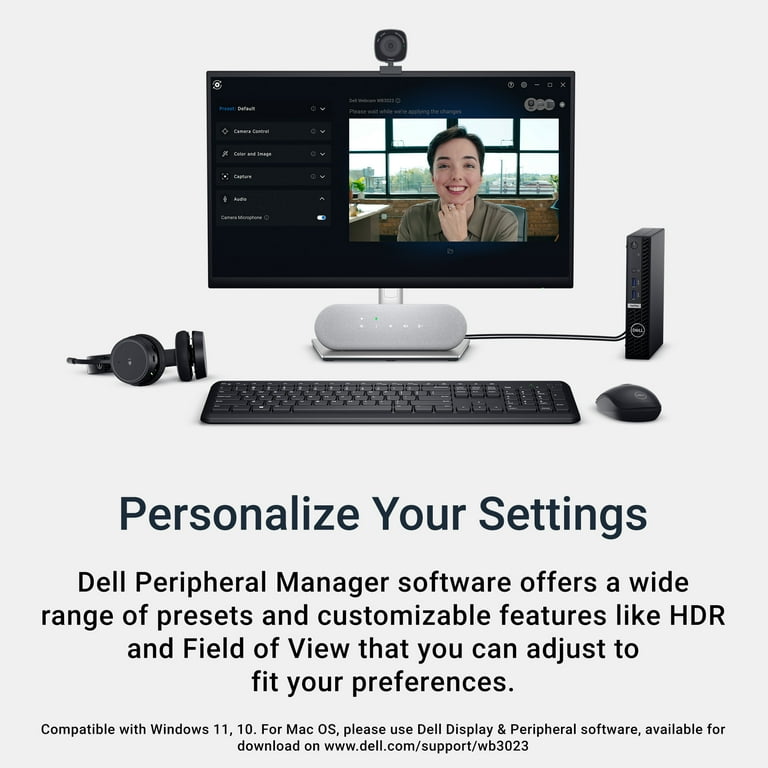 【美品】Dell Webカメラ WB3023 2K QHD Amazon.com: Dell Webcam WB3023-2K QHD/FHD/HD Resolution, Sony