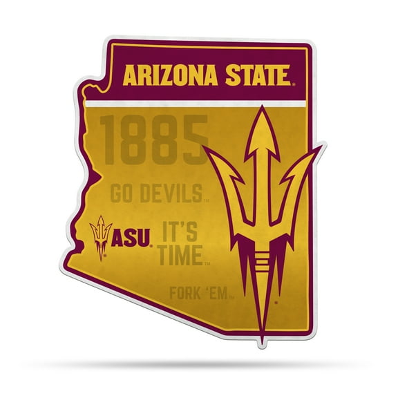 ARIZONA STATE 18" STATE SHAPE PENNANT