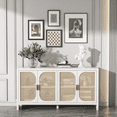 thumbnail image 3 of Oubayajia Rattan Sideboard Buffet Cabinet, Accent Cabinet with Adjustable Shelf, 1 Pack, 59.1" W x 30.3" H x 13.8" D, 3 of 7