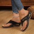 thumbnail image 5 of Womens Sandals Comfortable Fashion Casual Round Head Comfy Slippers Beach Casual Slipsole Shoes, 5 of 8