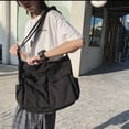 thumbnail image 2 of Minnieouse Bolsos de mensajero para hombre y mujer, paquete informal con cremallera, bolso de hombro Unisex de gran capacidad, ropa de diario, Bolsas de mensajero y de hombro Negro Minnieouse AP012144-02, 2 of 6