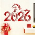thumbnail image 6 of Linnome 2026 Year Of The Horse Decorative Wall Stickers Festive Adhesive Decals For Spring Festival Home Decoration, 6 of 6