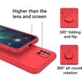 thumbnail image 4 of Compatible with Samsung A51 Case Silicone Cute Shockproof Anti-Scratch Samsung Galaxy A51 Phone Case with Ring Kickstand Full Body Protection Cases for Women (Red), 4 of 14