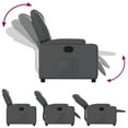 thumbnail image 2 of vidaXL Recliner Chair Grey Faux Leather, 2 of 5