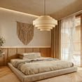 thumbnail image 2 of UEEYAC Wabi-sabi Retro Designer Pendant Lamp B&B Lobby Reception living Room Fabric Chandelier, 2 of 15