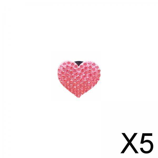5x Clip de Ventilación de Aromaterapia para Coche, Ambientador, Clip de Ventilación, Corazón de Amor, Decoración Interior de Coche, Accesorios para Co 5 piezas