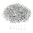 thumbnail image 1 of Agujas de seguridad de metal brillante, niqueladas, 500 piezas / 1000 piezas 1000PCS 22mm plata, 1 of 8