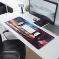 thumbnail image 2 of Trees By the River Under the Stars&nbsp;desk Mouse Padwaterproofno Slip&nbsp;for Office Home Work Gaminggaming Mouse PadRubber Base Mousepad with Stitched Edges 31.5x11.8inches, 2 of 7