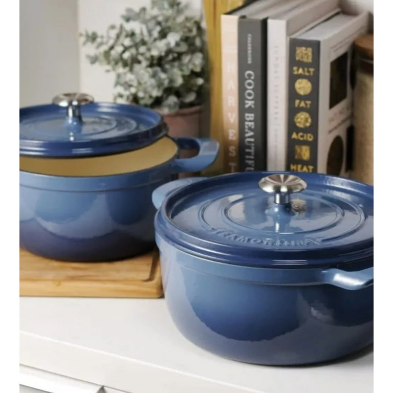 Tramontina Enameled Cast Iron Dutch Oven, 2-pack Blue