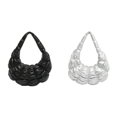 thumbnail image 1 of Bolso Mujer Nube Tote Monedero PU Plisado Axila para Viajes Al Aire Libre Negro, 1 of 8