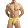 thumbnail image 5 of Sngxgn Men's Boxer Briefs Stretch Underwear Underpants Regular Leg(Yellow,S), 5 of 5