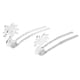 thumbnail image 1 of 2 juegos hechos la aleación china pinzas para el cabello pinzas para el cabello horquilla chal bufanda Pin para bricol , Plata, 1 of 9