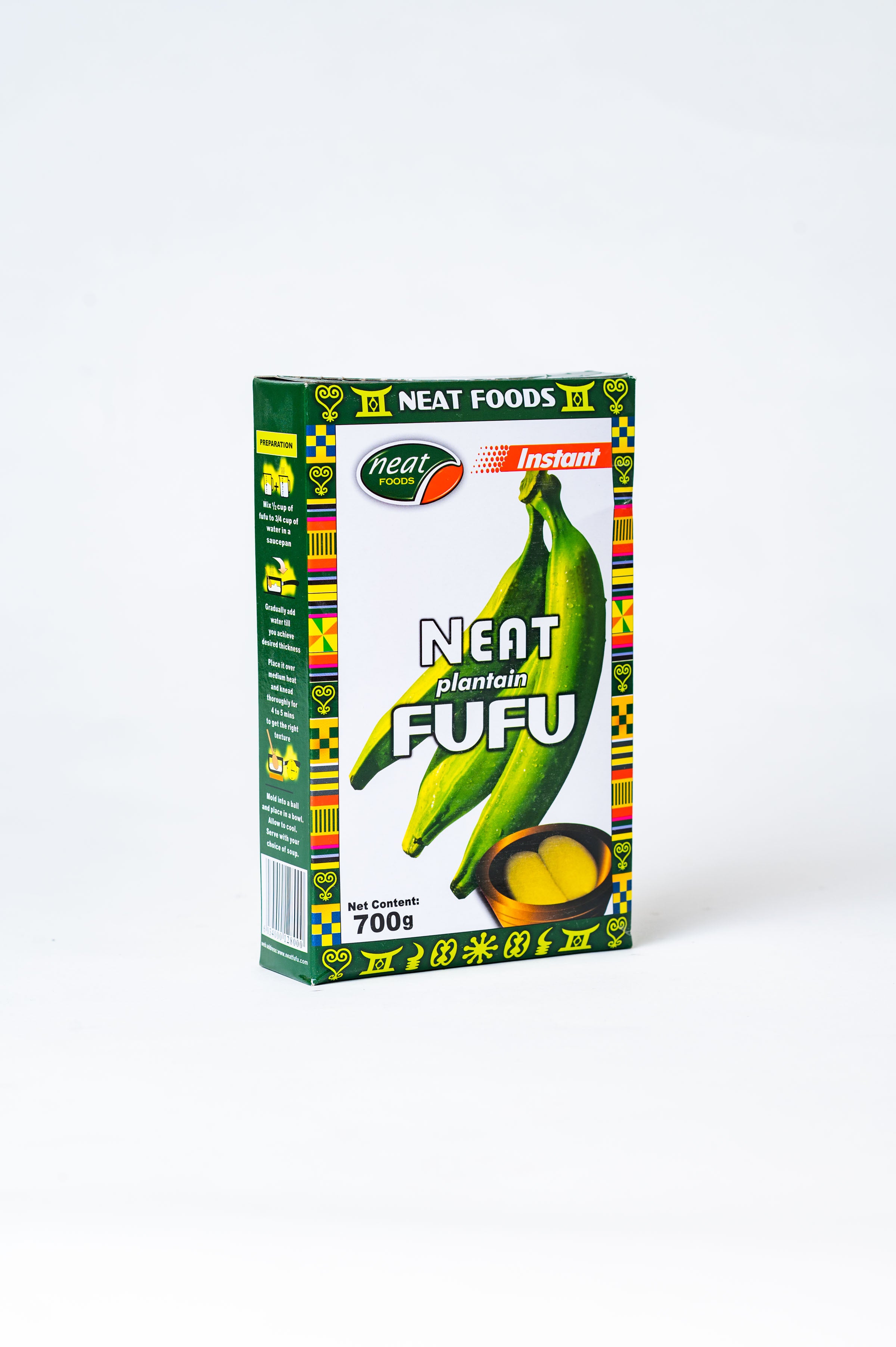 African Delights Neat Instant Plantain Fufu Flour, 700g