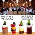 thumbnail image 2 of Mini cilindro de plástico Vasos de postre Vasos desechables de degustación Vaso de chupito Vasos de helado Vasos de aperitivo Tazones de aperitivo Tazón de bagatela para la fiesta de Navidad Reunión f Muyoka Hogar, 2 of 2
