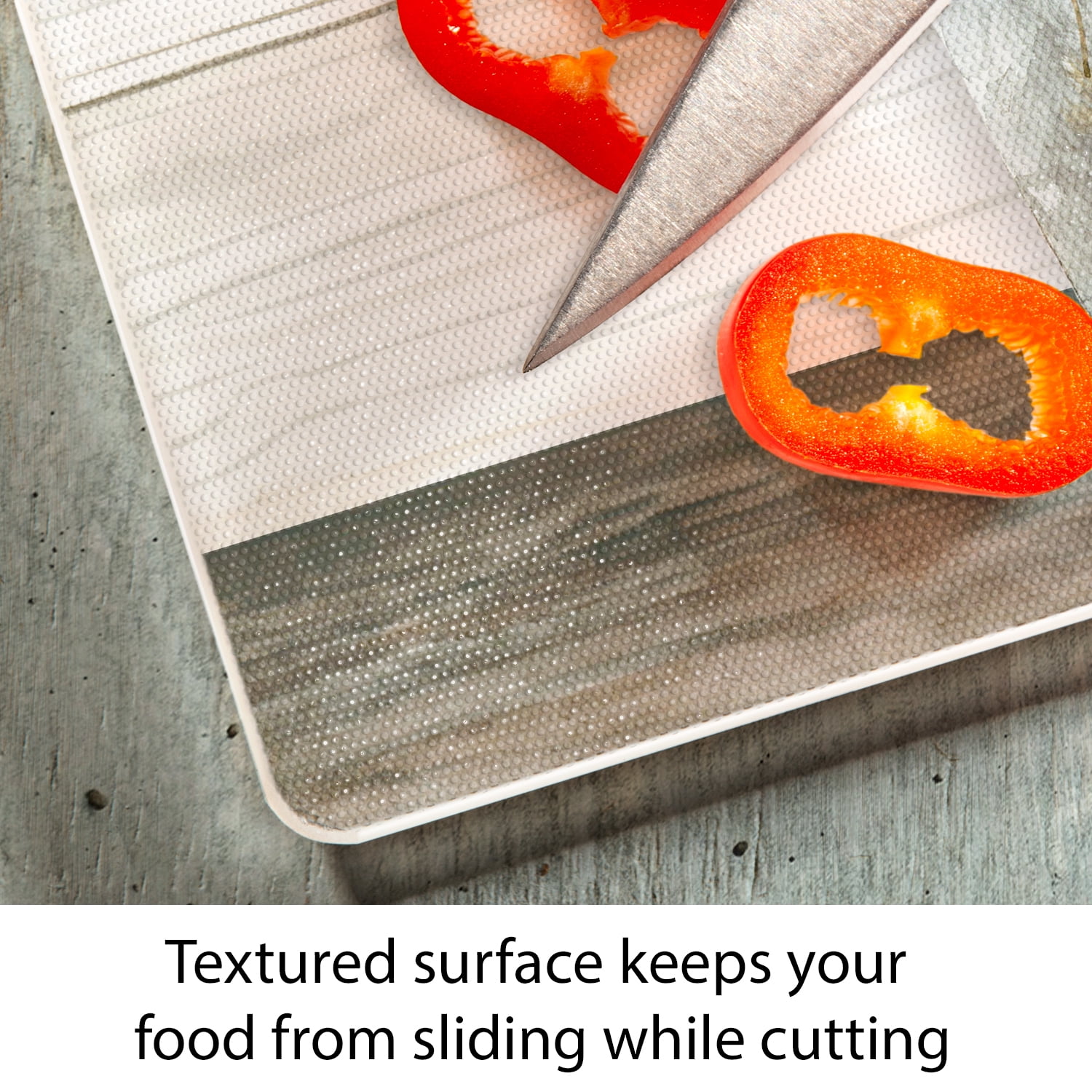 CounterArt "Vintage Farmhouse" 3mm Heat Tolerant Glass Cutting Board 15" by 12"
