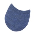thumbnail image 2 of Women's Half Toe Invisible Socks, Open Toe No-Show Liner Socks, For Ballerina Flats, Mules, Sandals, 1-Pair Pack Blue 1 pair, 2 of 2