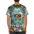 thumbnail image 2 of Cuphead T-Shirt for Men Novelty 3D Pritneted Casual Short Sleeve Tees Shirt Summer Street T Shirt Top, 2 of 7