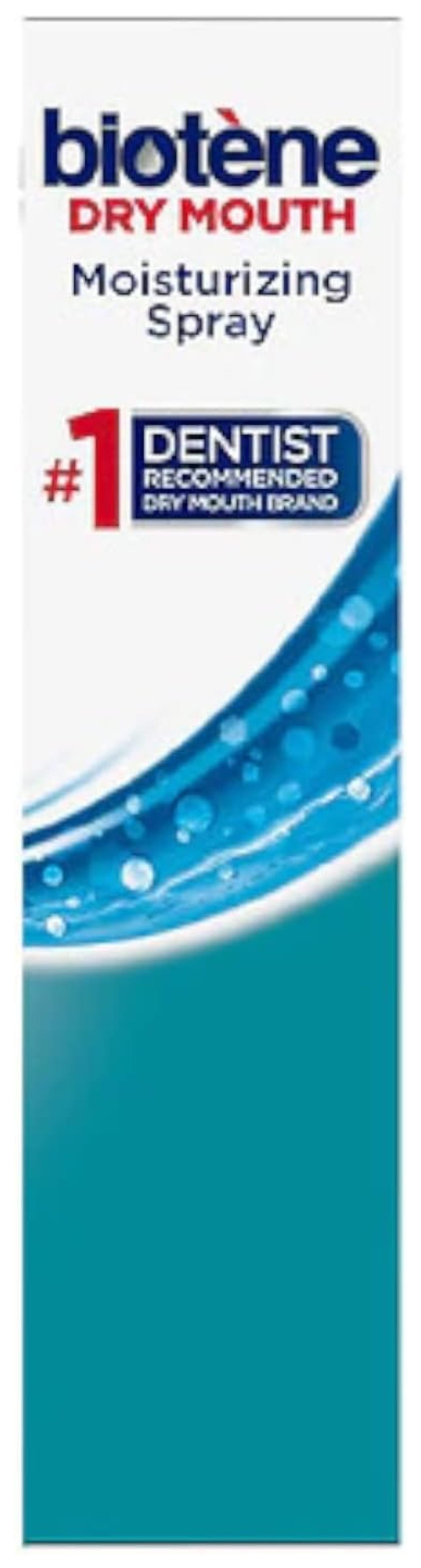 Biotene Moisturizing Dry Mouth Spray, Moisturizing Spray for Dry Mouth and Bad Breath, Gentle Mint - 1.5 fl oz (Pack of 4)