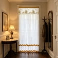 thumbnail image 5 of Doorway Mesh Curtain Screen with Double-Layer Lace, Summer Door Cover for Kitchen, Bedroom and Room Divider Decor, 79 x 40 Inch, 5 of 6