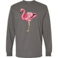 thumbnail image 3 of Inktastic Pink Flamingo Long Sleeve T-Shirt, 3 of 5