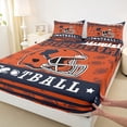 thumbnail image 3 of jejeloiu Rugby Game Sport Bed Sheets,Boys Ball Game King Sheets For Teens 4pcs, 3 of 7