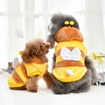 thumbnail image 2 of DOPI Pet Cosplay Costume Yellow Bee Appearance Keep Warmth Skin-friendly Cute Pet Dogs Hooded Coat for Winter, 2 of 5