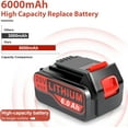 thumbnail image 3 of 6.0Ah High-capacity Replacement Batteries for Black and Decker 20V Battery with 20 Volt Charger PCC692L, 2 Packs Batteries and Charger Combo Compatible with Black and Decker 20V Lithium Battery, 3 of 5
