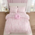 thumbnail image 3 of Dreamy Floral Boho Pink 3-Piece Comforter Set, Twin, 3 of 4