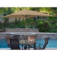 thumbnail image 1 of Jeco Parasol de Terrasse de Marché en Aluminium de 10 Pieds avec Manivelle, Brun, 1 of 1