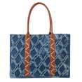 thumbnail image 2 of Wrangler Allover Aztec Dual Sided Print Canvas Wide Tote, 2 of 4