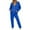 Blue, variant on Womens Suits 2 Piece Set Business Women Fashion Solid Casual Drawstring Pant Suits for Women Dressy Wedding Guest with Elastic Waist Misses Business Pants for Formal Workshop Suit Wedding Out Blue 3XL