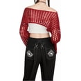 thumbnail image 2 of Women’s Cropped Knit Shrug Top Lightweight Bell Sleeve Summer Cover-Up, Soft Breathable Cropped Cardigan Shrug for Casual & Beach, Cropped Shrug Women, 2 of 12