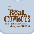 thumbnail image 4 of Inktastic Real Cowboys Boys or Girls Baby Bib, 4 of 4