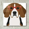 thumbnail image 4 of Epic Art 'Beagle Wearing Hipster Glasses 2' by Furbaby Affiliates, Acrylic Glass Wall Art, 12"x12", 4 of 8