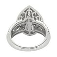 thumbnail image 4 of Art Deco Filigree Halo Pear Shape Anniversary Ring For Women's 1.8 Ct Diamond 14K White Gold Over, 4 of 4