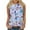 Blue, variant on ZQUUVOU Tank Top For Women Summer Casual Printed Crew Neck Tops (Blue,L)