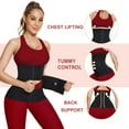 thumbnail image 4 of Waist Trainer Corset for Women Underbust Waist Cincher Tummy Control Adjustable Workout Girdle Hourglass Body Shaper for Gym Workout Yoga, 4 of 7