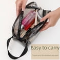 thumbnail image 2 of Bolsa de cosméticos portátil de PVC, bolsa de lavado transparente impermeable, bolsa de almacenamiento de cosméticos portátil de viaje de gran capacidad, 2 of 5