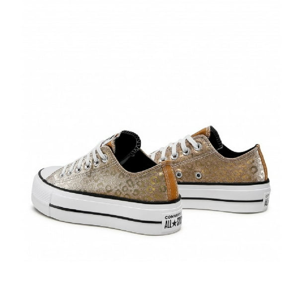 Tenis Converse Ctas Lift Ox Gold Dama Original 572044C CONVERSE 572044C Dorado