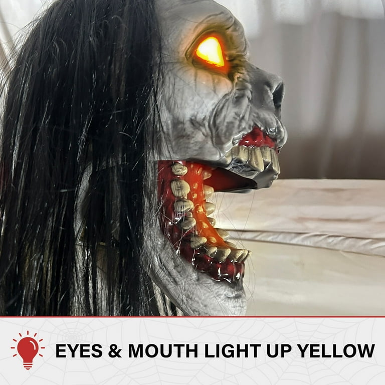 Haunted Hill Farm 5.9 ft Motion-Sensor Lurching Woman Halloween