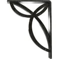 thumbnail image 4 of Ekena Millwork 2"W x 5 1/2"D x 8"H Versailles Wrought Iron Bracket, (Triple center brace), Antiqued Silver, 4 of 7