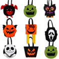 thumbnail image 5 of Halloween Trick or Treat Basket​ Handmade Candy Bags with 3D Plush Halloween Characters for Halloween Trick or Treat Grocery Shopping Party 2PC, 5 of 5