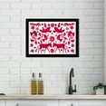 thumbnail image 2 of Wynwood Studio Prints Silhouette Animals Red Floral and Botanical Florals Wall Art Canvas Print White 19x13, 2 of 3