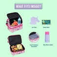 thumbnail image 6 of Wildkin Two Compartment Insulated Reusable Kids Lunch Bag for Boys & Girls, BPA Free, Includes Shoulder Strap (Magical Unicorns Pink), 6 of 8