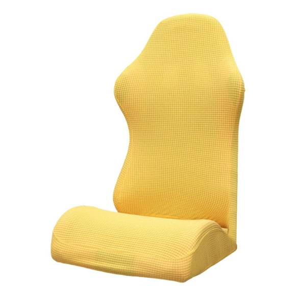 Silla de oficina, silla de escritorio, silla ergonómica con reposabrazos, compacta, giratoria 360 degree amarillo