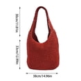 thumbnail image 4 of ibiyuan Purses For Women Crossbody Bag Solid Color Handwoven Large Capacity Beach Shoulder Tote Bag Lightweight Daily Carryall Mom Birthday Gifts, 4 of 5